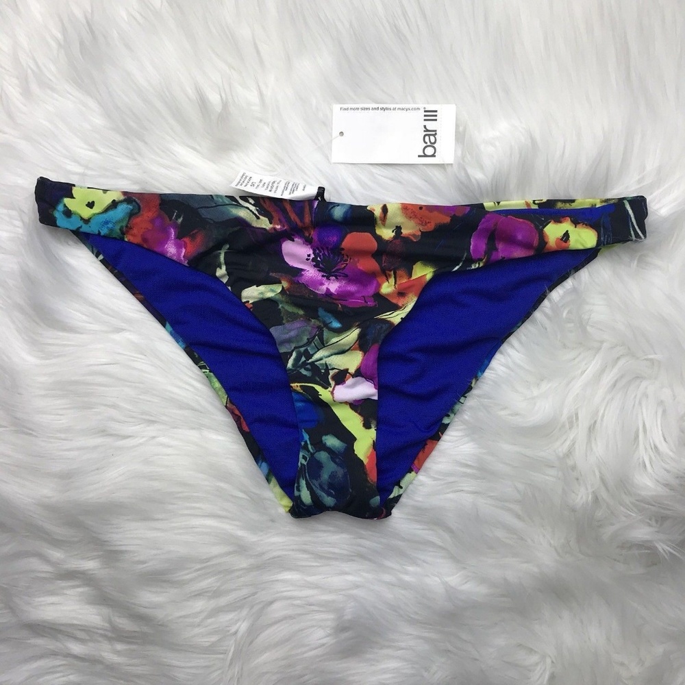 BarIII Painted Posies Floral-Print Cheeky Floral Medium - Picture 2 of 6